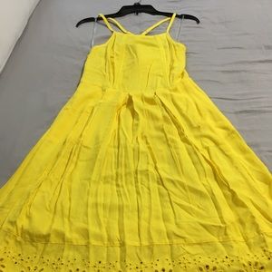 Yellow with eyelet sundress